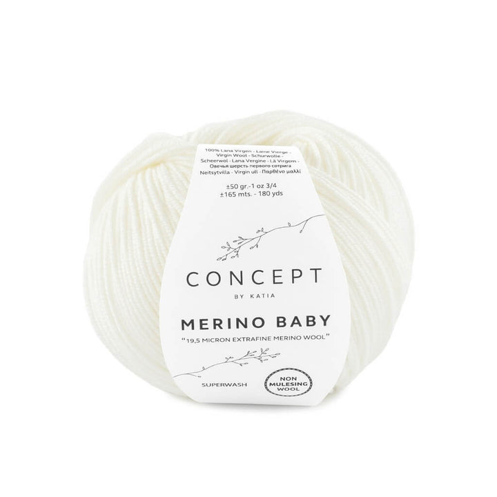 Katia 3-Naturweiß Katia Merino Baby Lieblingsgarn