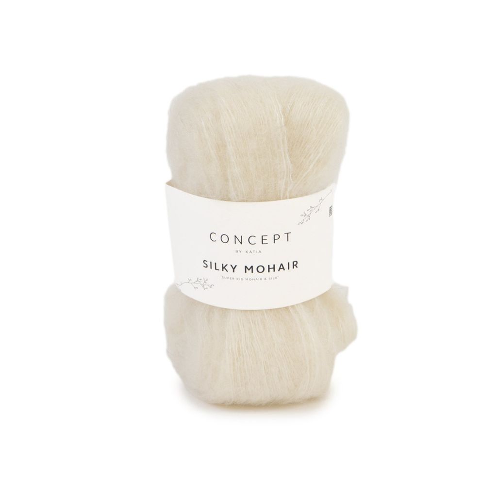 Katia 0103 - Naturweiß Katia Silky Mohair Lieblingsgarn