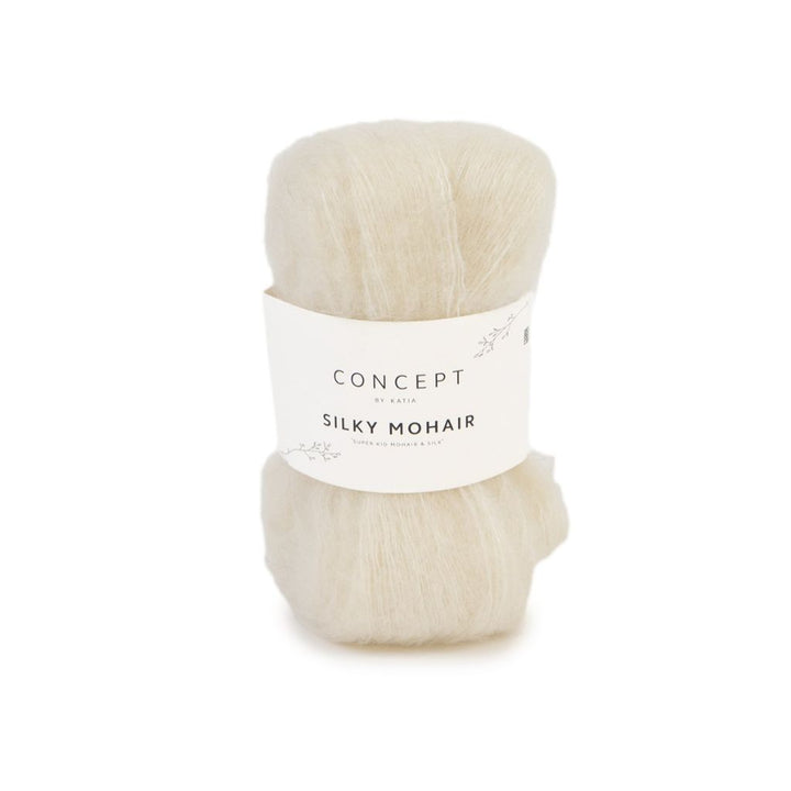 Katia 0103 - Naturweiß Katia Silky Mohair Lieblingsgarn