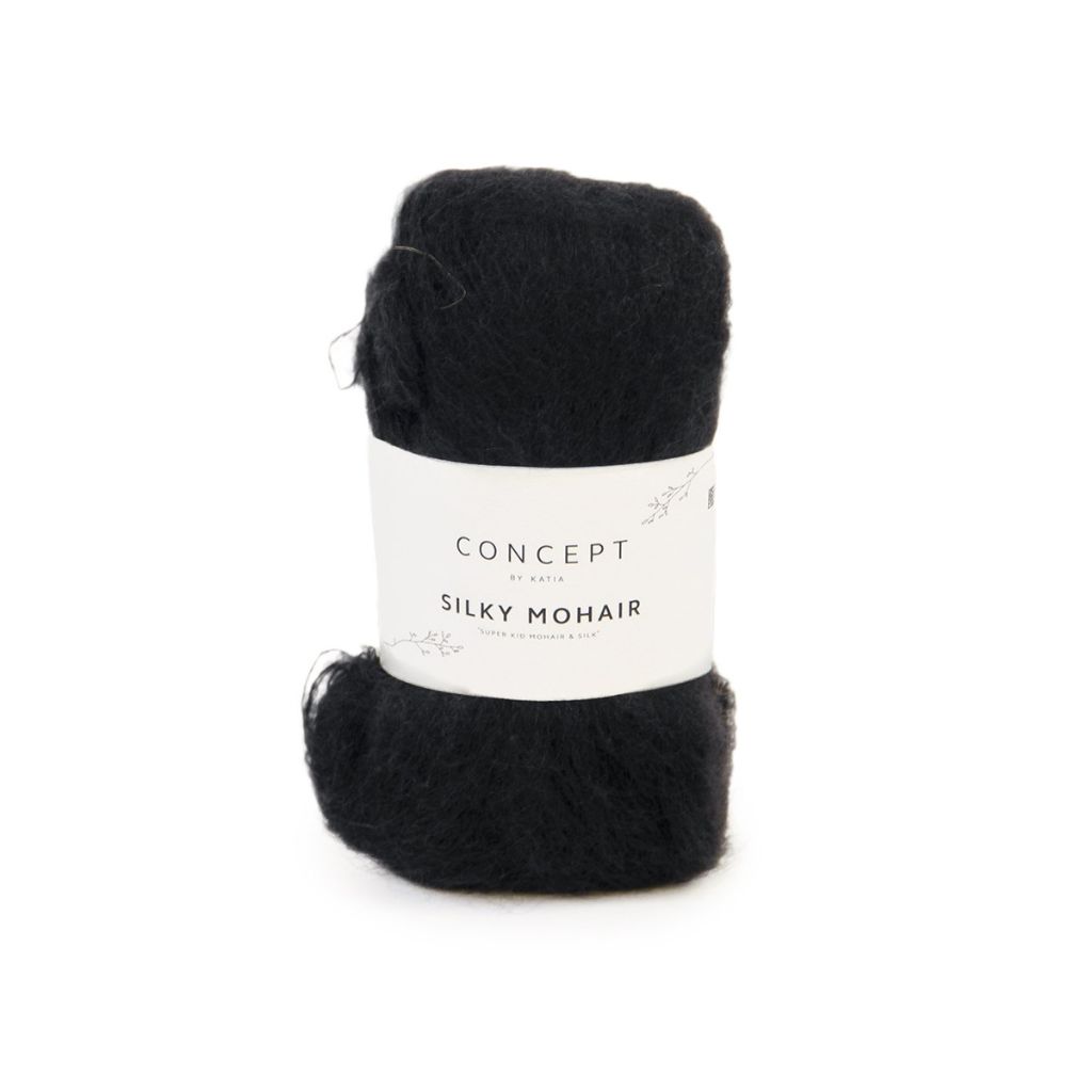 Katia 0106 - Schwarz Katia Silky Mohair Lieblingsgarn