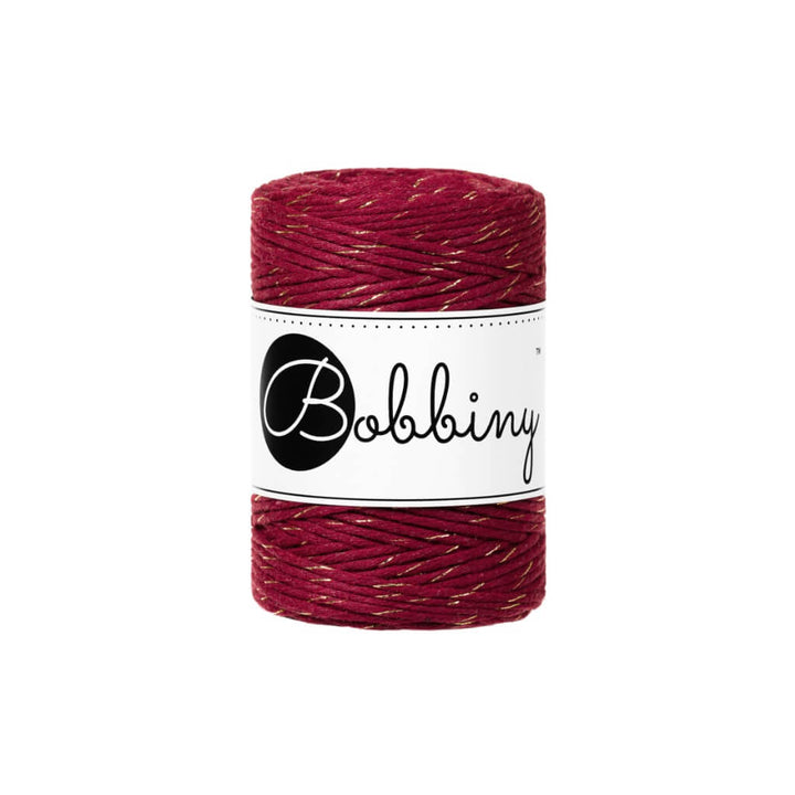 Bobbiny Golden Wine Red Bobbiny Makramee Garn 1,5 mm Lieblingsgarn