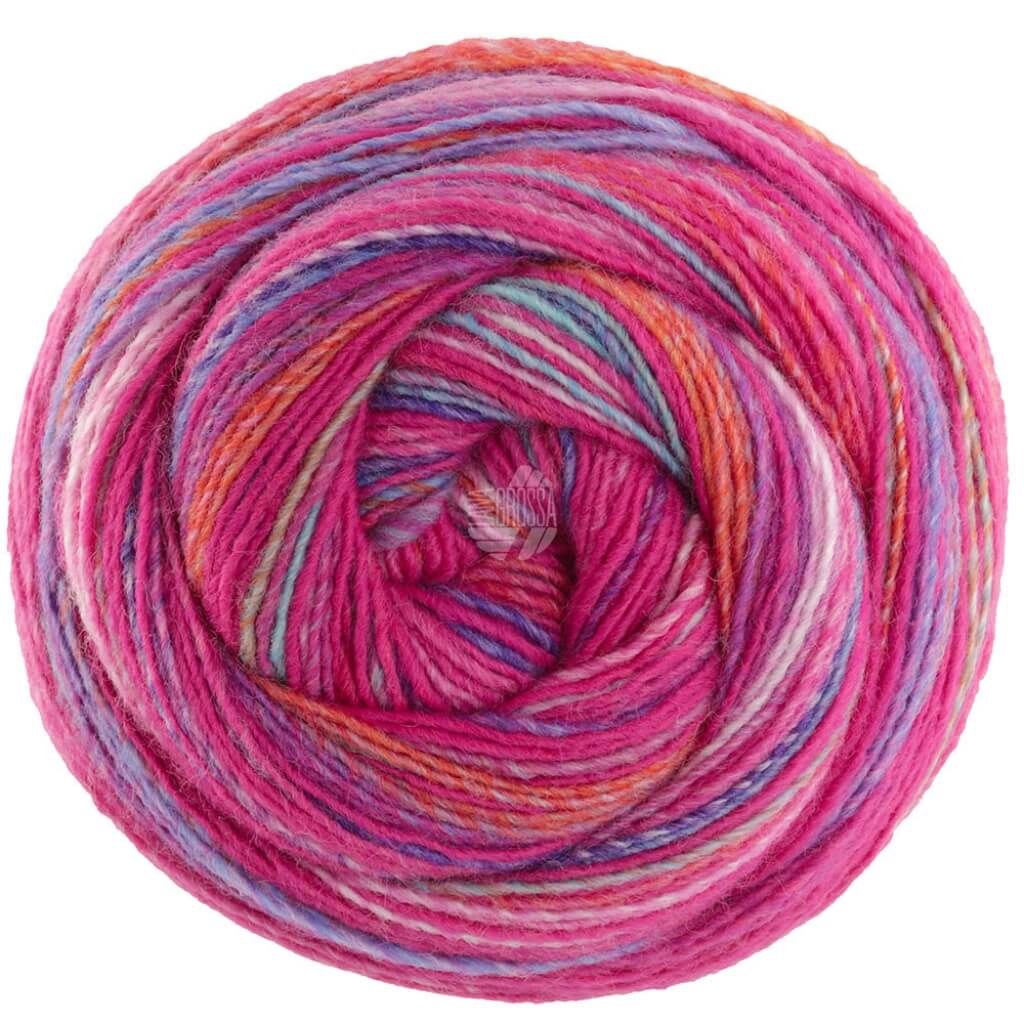 Lana Grossa 3028 - Fuchsia/Pink/Grauviolett/Ecru/Graublau/Orange/ Türkis/Himmelblau/Rosa Lana Grossa Gomitolo Magico Lieblingsgarn