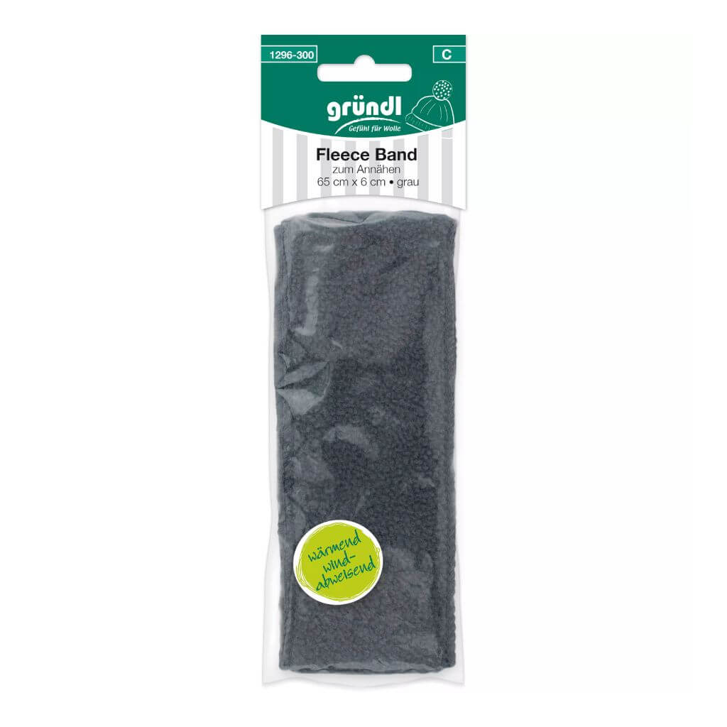 Gründl Natur Gründl Fleece Band 65 cm x 6 cm Lieblingsgarn