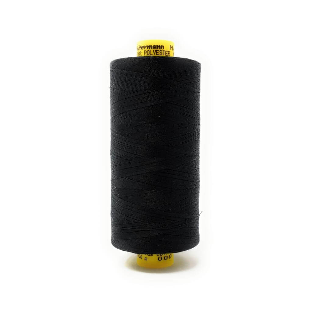 Gütermann Schwarz / 1 Gütermann Mara 120 Allesnäher 1000 m Lieblingsgarn