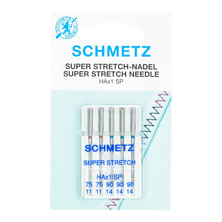 Schmetz Sortiert 75-90 Schmetz Super Stretch-Nadeln HAx1 SP Lieblingsgarn
