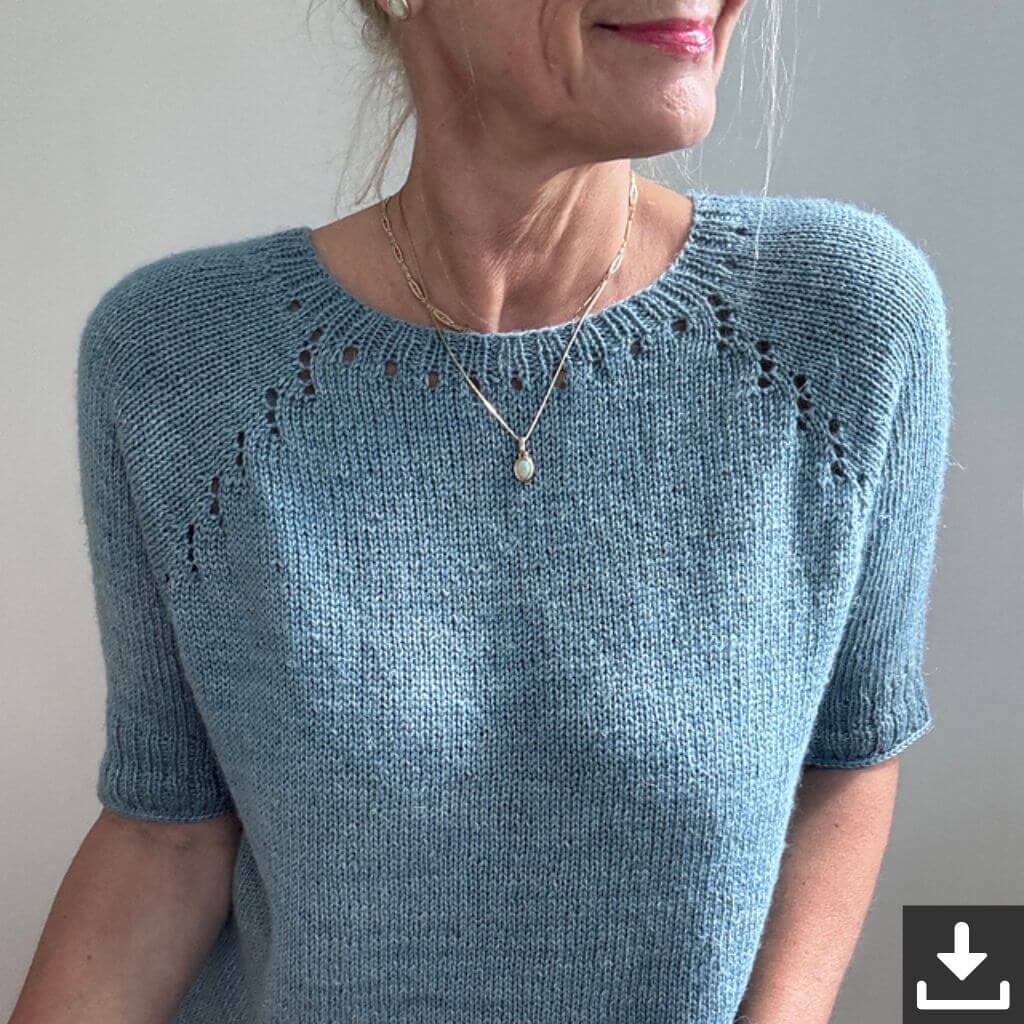 Hinterm Stein Aqualino Shirt Strickanleitung - Hinterm Stein (PDF) Lieblingsgarn