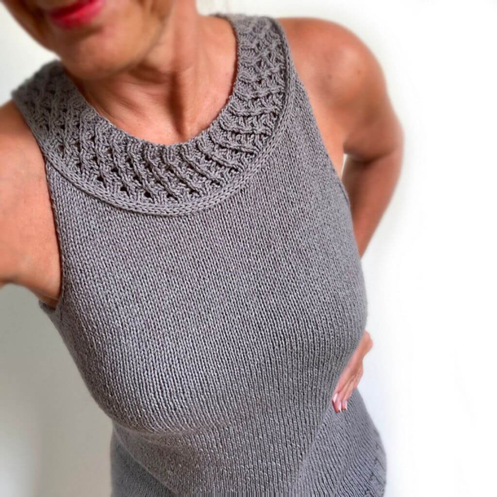 Hinterm Stein Pattern Big Chain Top Strickanleitung - Hinterm Stein (PDF) Lieblingsgarn
