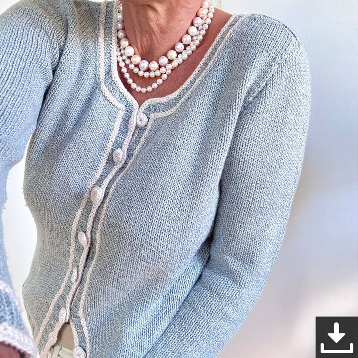 Hinterm Stein Strickjacke Bright as a Button Strickanleitung - Hinterm Stein (PDF) Lieblingsgarn