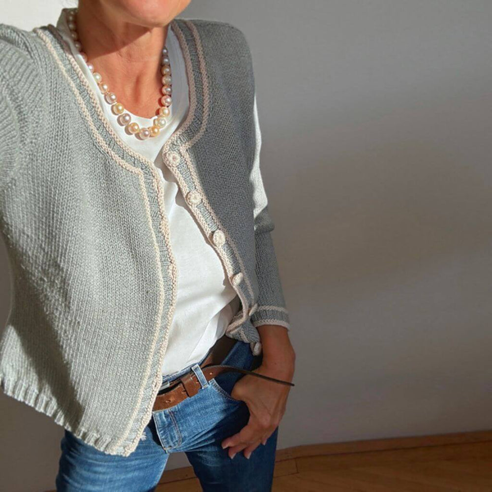 Hinterm Stein Strickjacke Bright as a Button Strickanleitung - Hinterm Stein (PDF) Lieblingsgarn