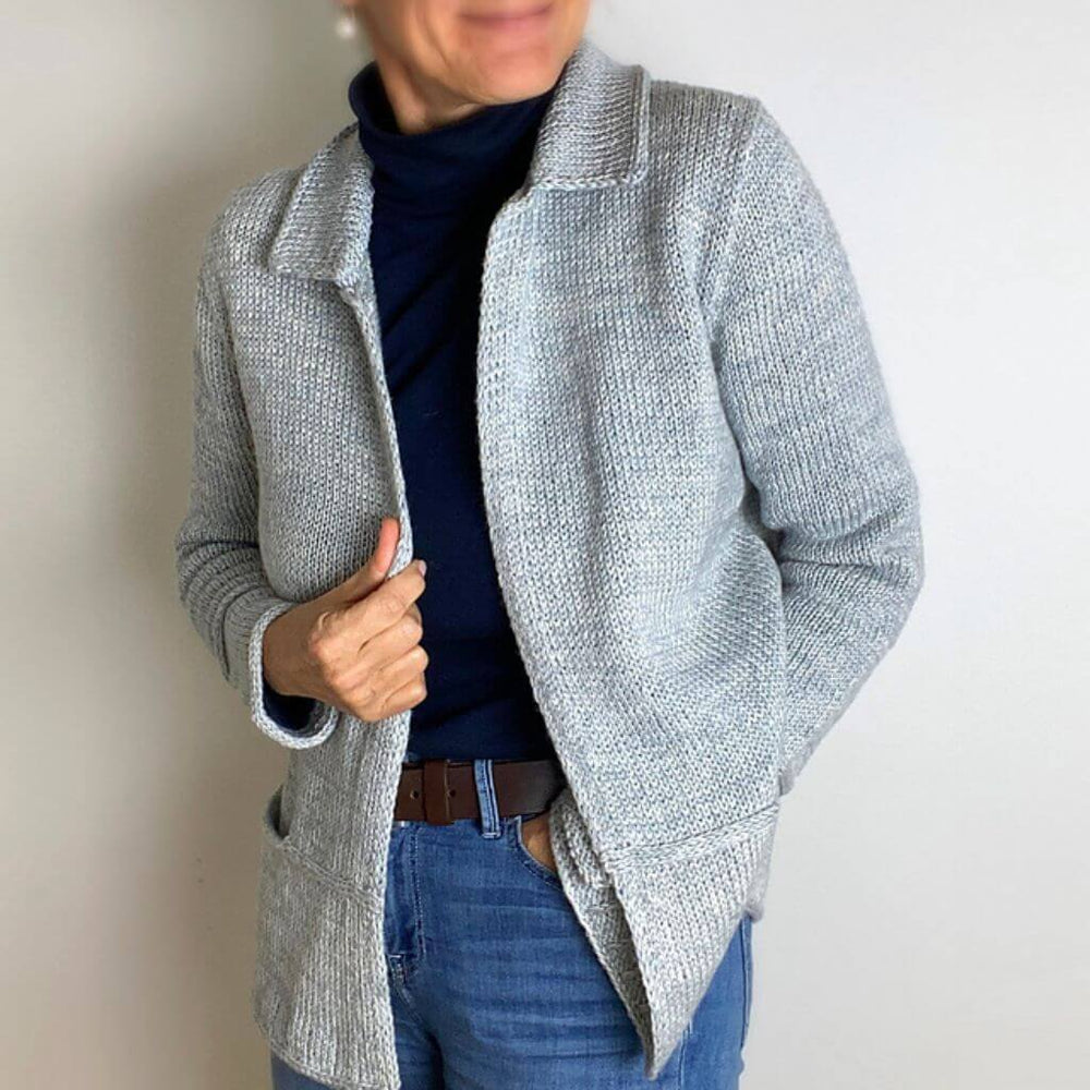 Hinterm Stein Pattern Strickjacke Focus on Lines Strickanleitung - Hinterm Stein (PDF) Lieblingsgarn