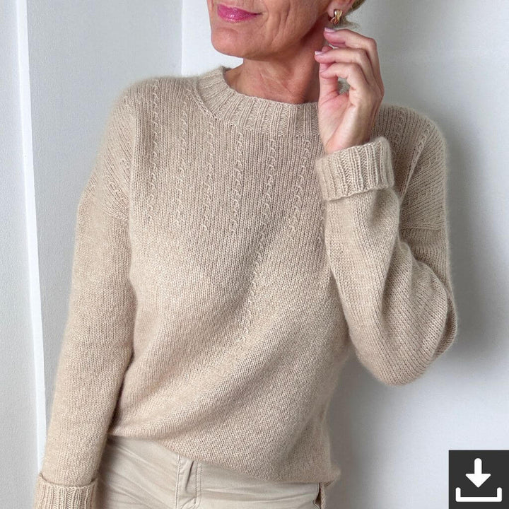 Hinterm Stein Old Money Sweater Strickanleitung - Hinterm Stein (PDF) Lieblingsgarn