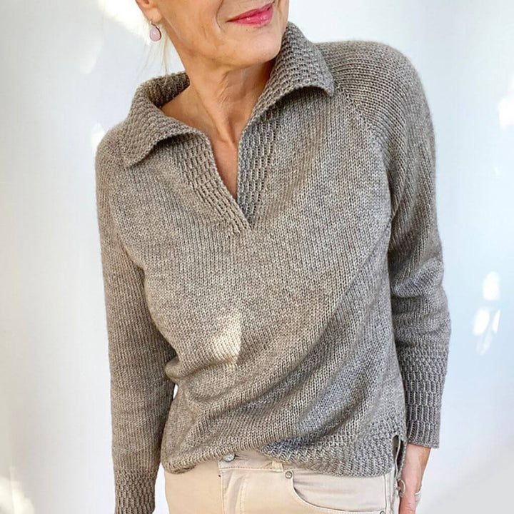 Hinterm Stein Pullover Perfect Polo Strickanleitung - Hinterm Stein (PDF) Lieblingsgarn