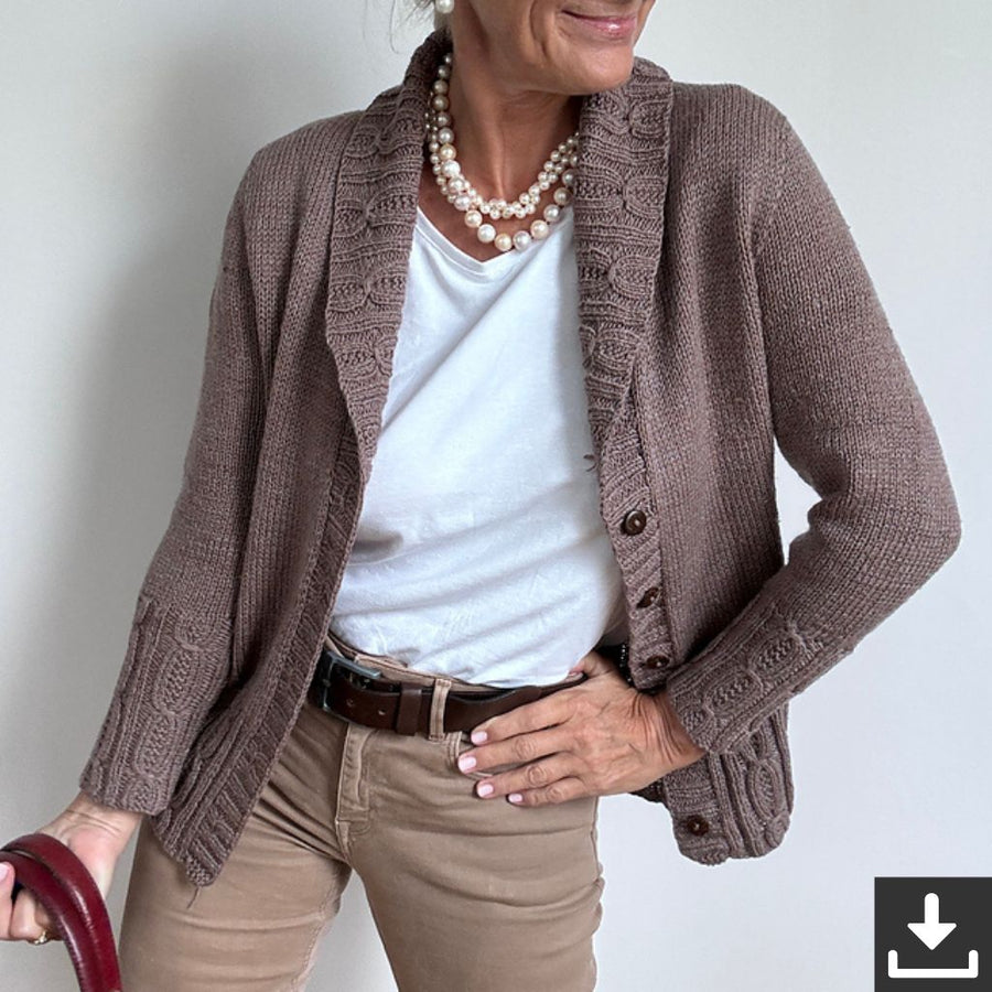 Hinterm Stein Pattern Strickjacke Soft Chains Strickanleitung - Hinterm Stein (PDF) Lieblingsgarn