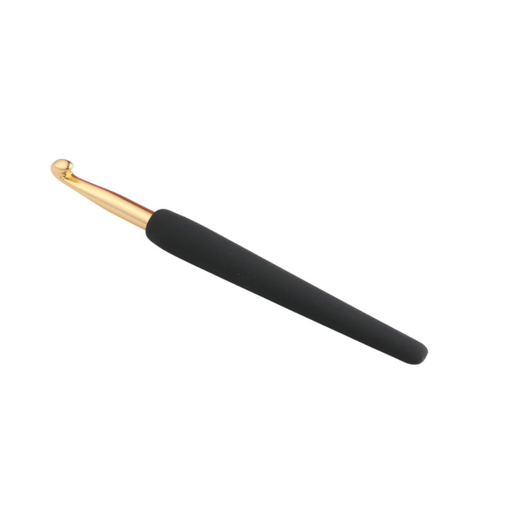KnitPro Aluminium Häkelnadel Softgriff gold-schwarz
