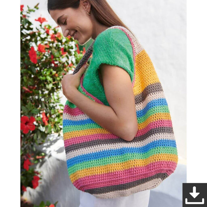 Lana Grossa Pattern Bunte Tasche Häkelanleitung - Lana Grossa (PDF) Lieblingsgarn