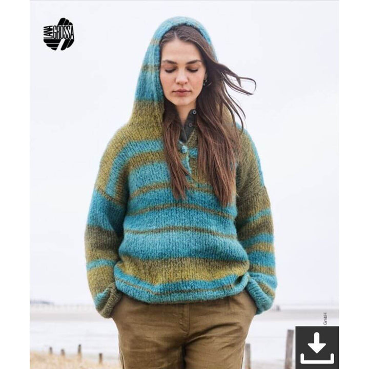 Lana Grossa Pattern Hoodie Strickanleitung - Lana Grossa (PDF) Lieblingsgarn
