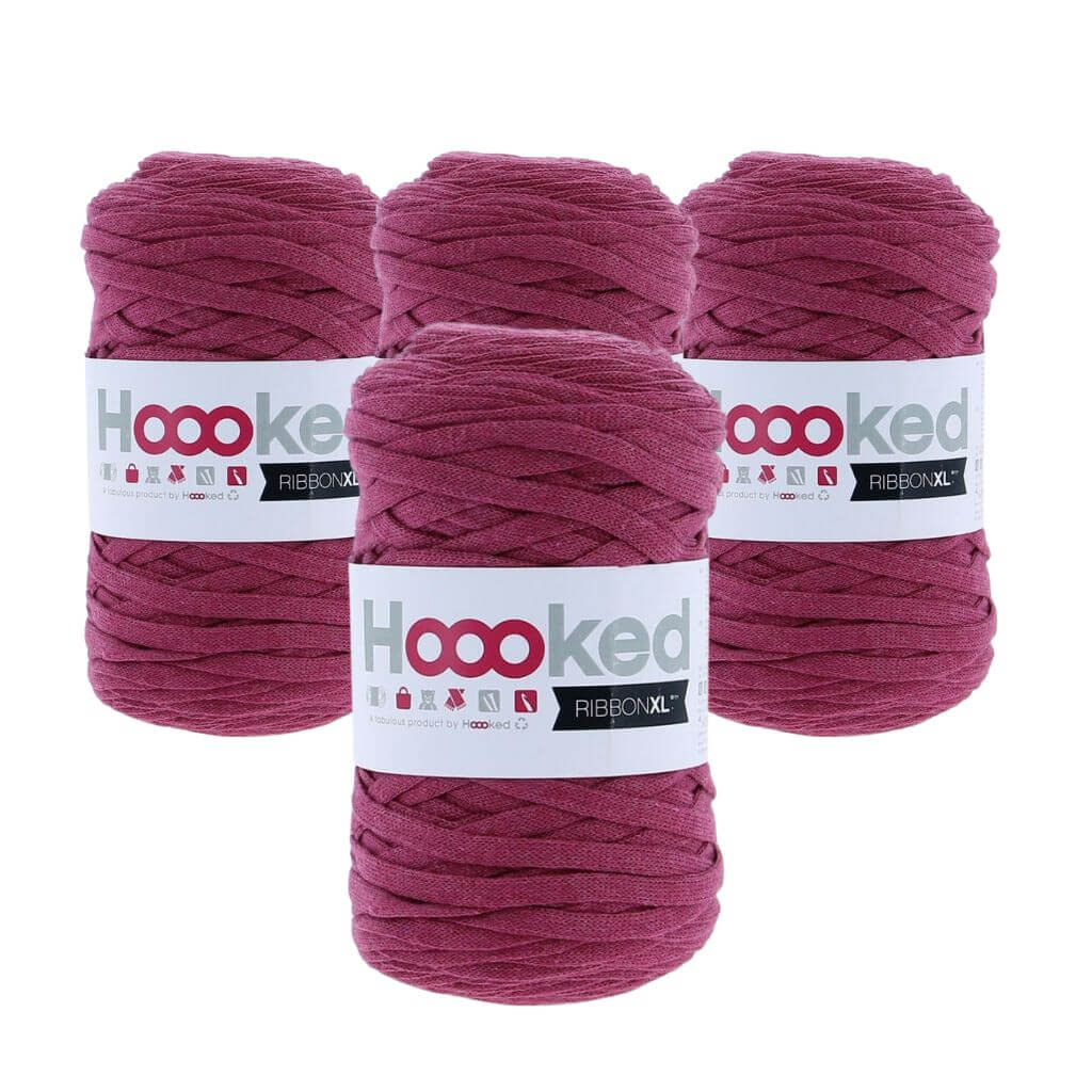 Hoooked Crazy Plum Hoooked RibbonXL 4er Spar-Set Lieblingsgarn