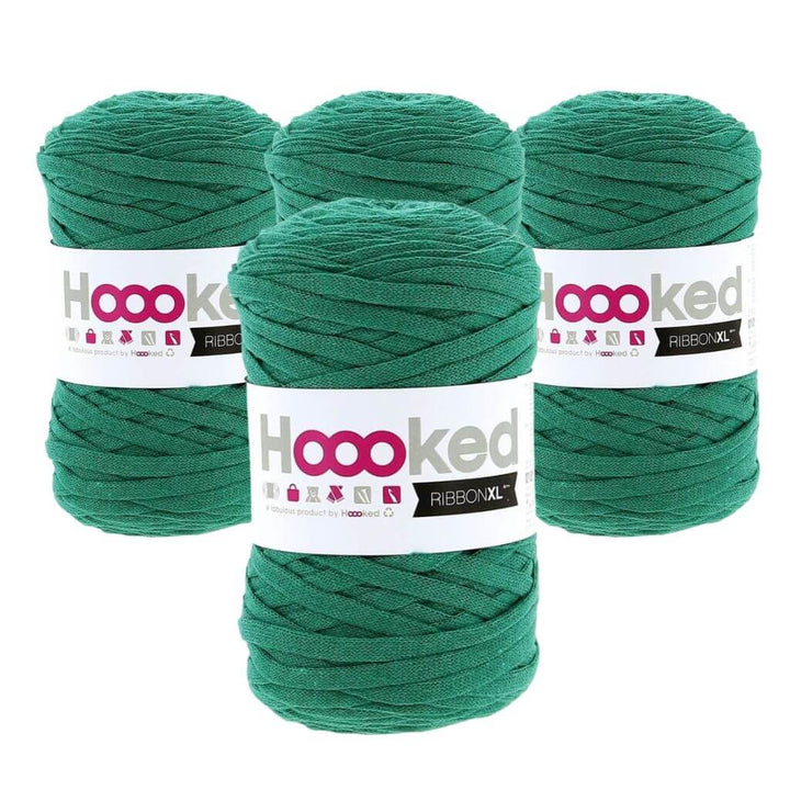 Hoooked Lush Green Hoooked RibbonXL 4er Spar-Set Lieblingsgarn