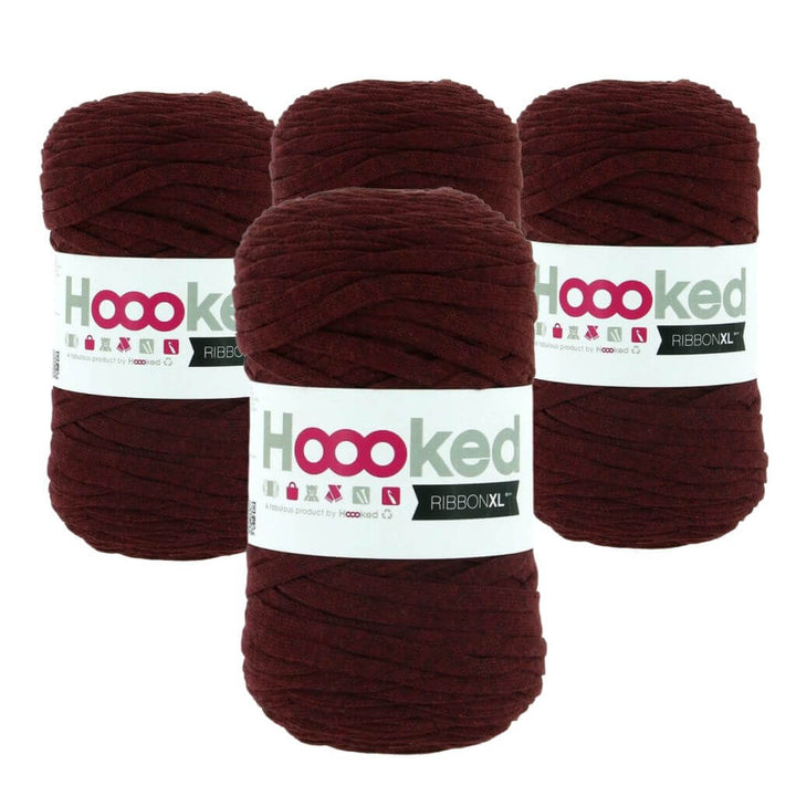 Hoooked Maroon Rust Hoooked RibbonXL 4er Spar-Set Lieblingsgarn