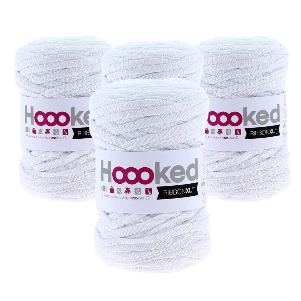 Hoooked Optic White Hoooked RibbonXL 4er Spar-Set Lieblingsgarn