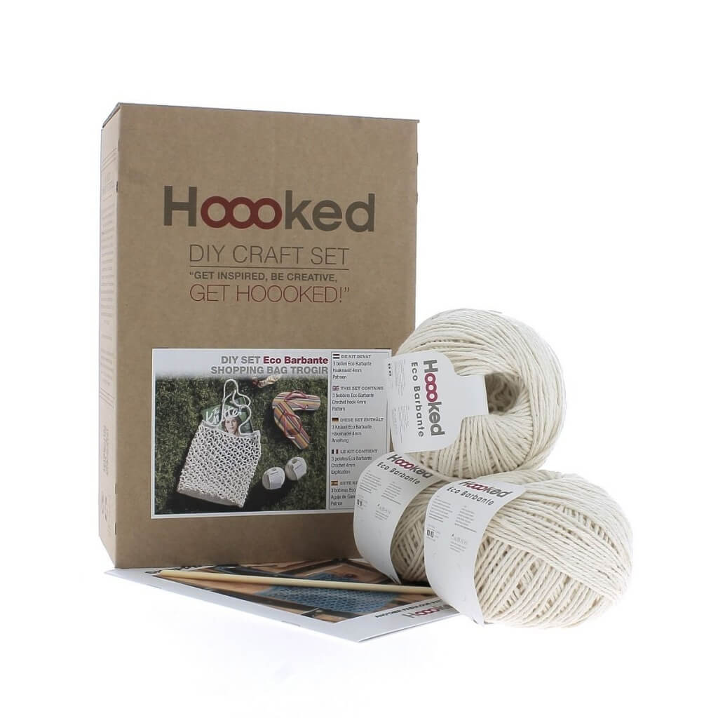 Hoooked Einkaufstasche Trogir Almond Häkelset - Hoooked Lieblingsgarn