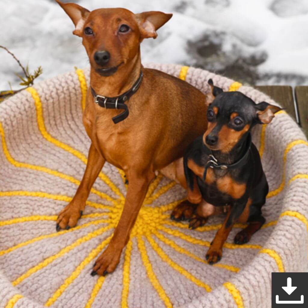 Drops Design Pattern Hundekorb Hot Dog Strickanleitung - Drops (PDF) Lieblingsgarn