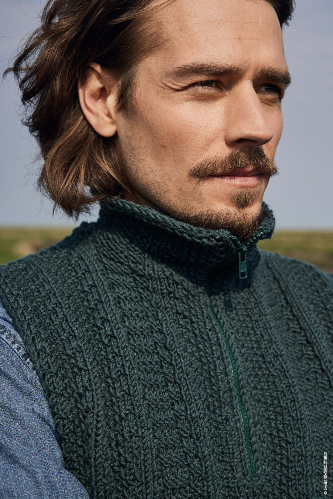 Lana Grossa Pattern Herren Pullunder Strickanleitung - Lana Grossa (Heft) Lieblingsgarn