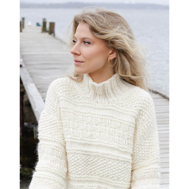 Drops Design Pattern Damen Pullover Ice Tide Strickanleitung - Drops (PDF) Lieblingsgarn
