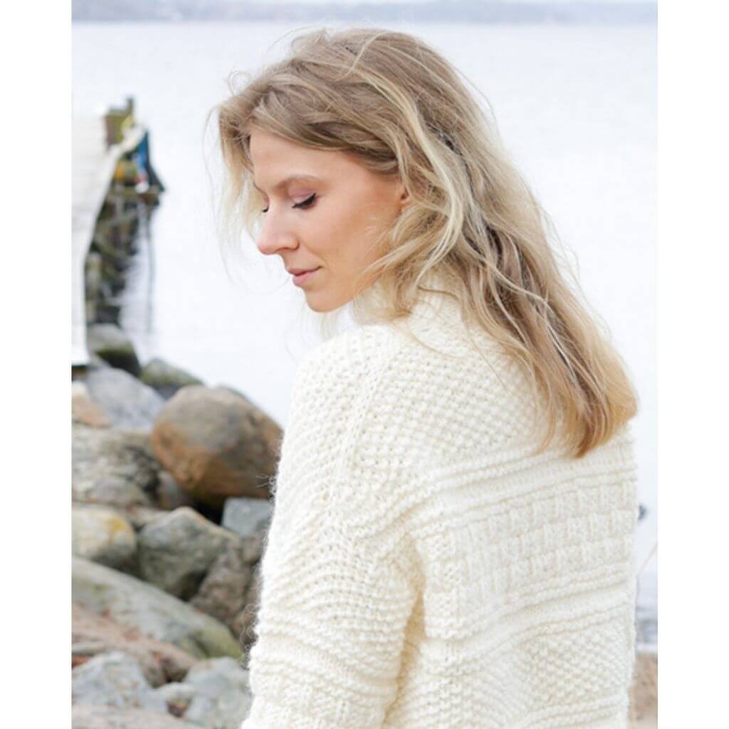 Drops Design Pattern Damen Pullover Ice Tide Strickanleitung - Drops (PDF) Lieblingsgarn