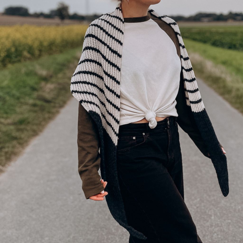 Tuch Contrast Love Strickanleitung - Katharina Lehmann (PDF)