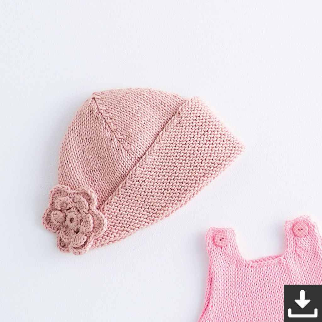 Lana Grossa Pattern Baby Mütze Strickset - Lana Grossa (PDF) Lieblingsgarn