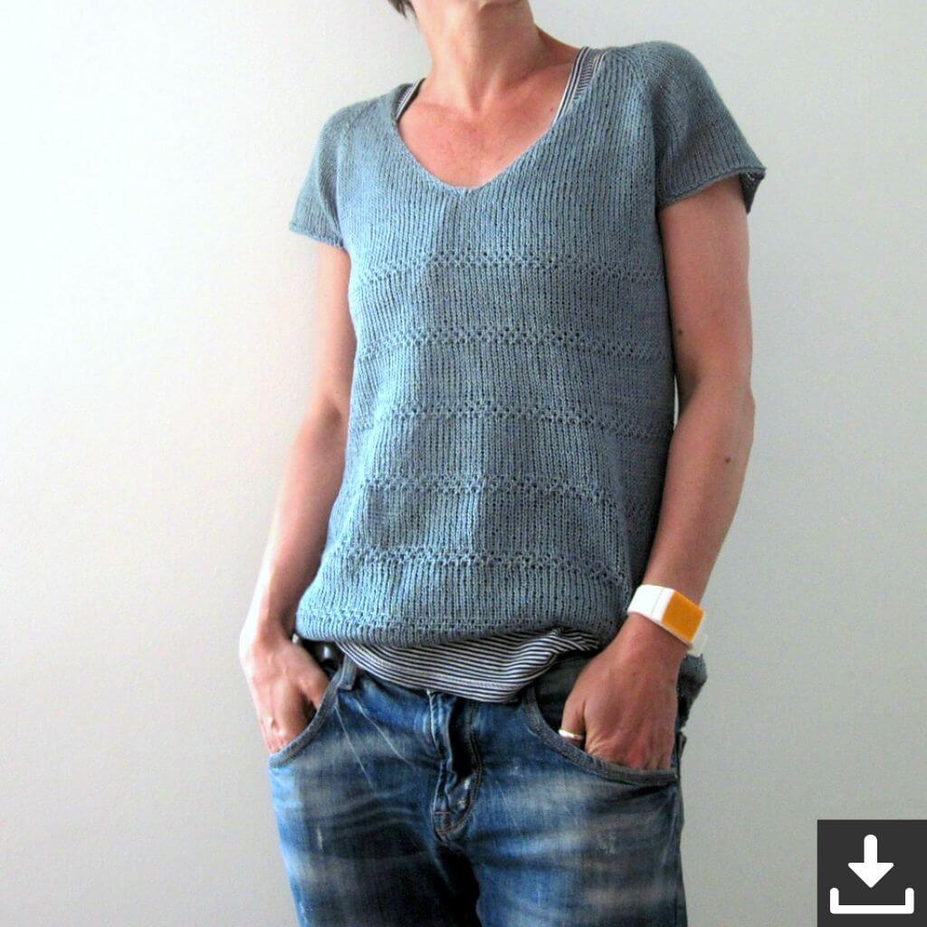 Shirt Edie Strickanleitung - Isabell Kraemer (PDF)