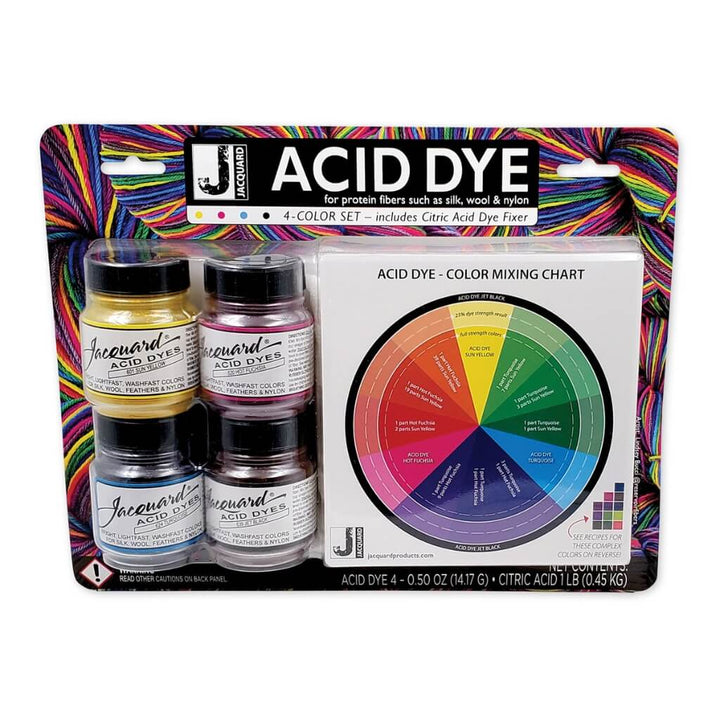 Jacquard Acid Dye 4 Farben Set Lieblingsgarn
