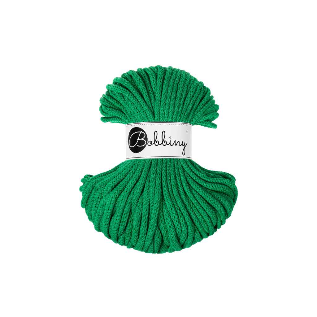 Bobbiny Makrameegarn Jade Green Bobbiny Premium Kordel 5 mm x 50 m Lieblingsgarn