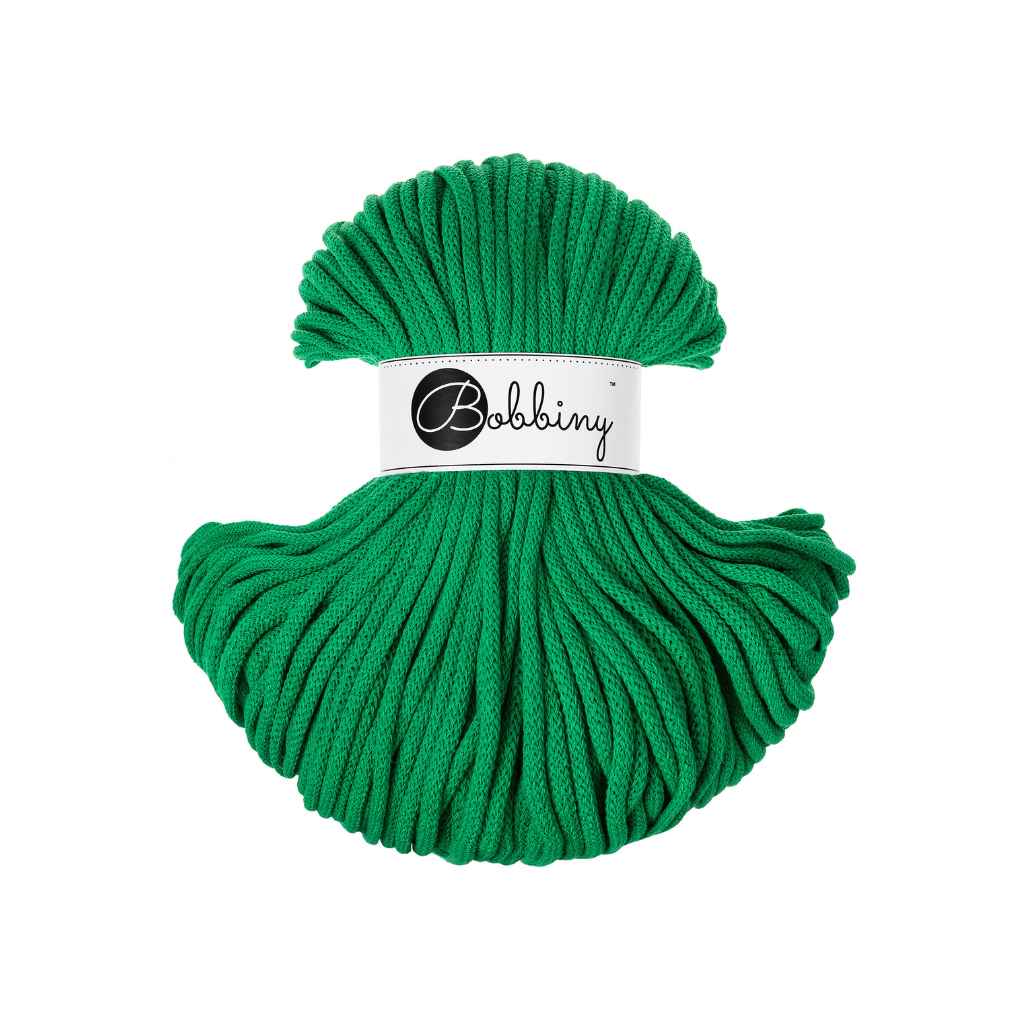 Bobbiny Makrameegarn Jade Green Bobbiny Premium Kordel 5mm x 100 Meter Lieblingsgarn