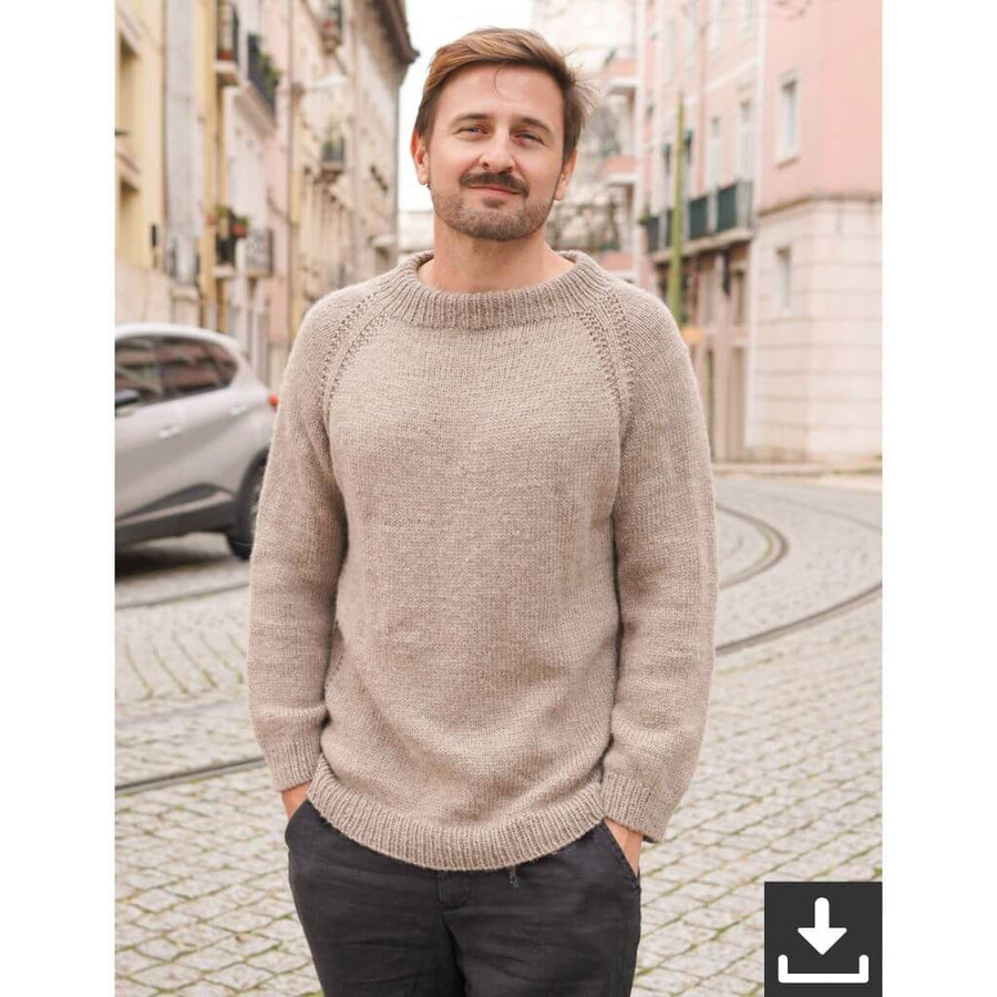 Judith Jelena Pattern Herrenpullover JJ Raglan No. 4 Strickanleitung - Judith Jelena Paus (PDF) Lieblingsgarn