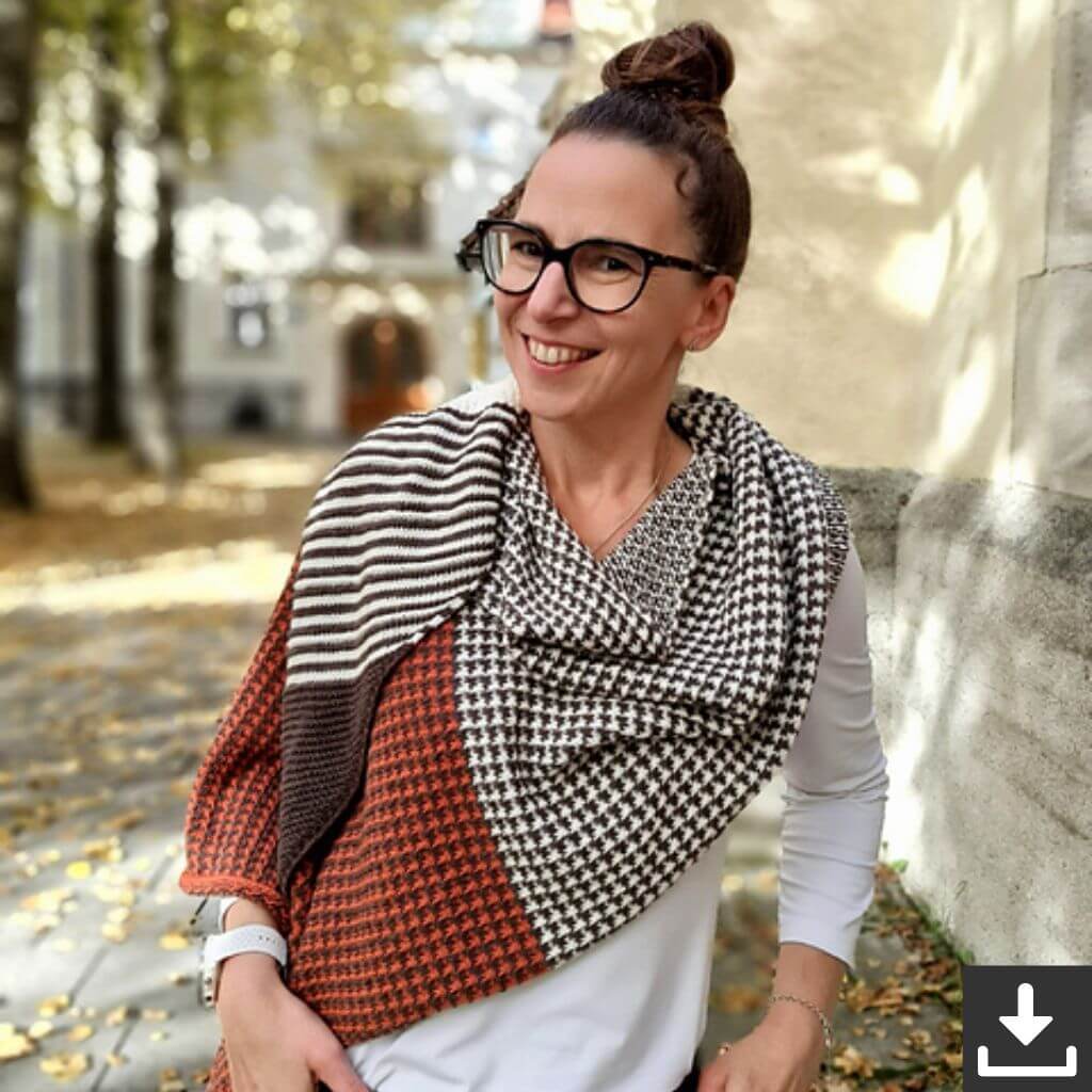 Joel Joel Design Pattern Tuch Ninelle Strickanleitung - Joel Joel Design (PDF) Lieblingsgarn
