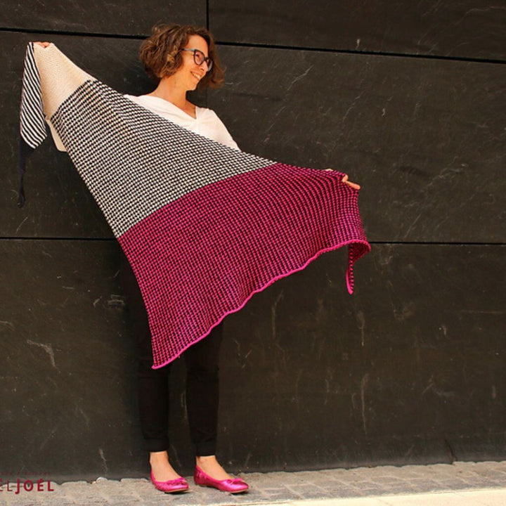Joel Joel Design Pattern Tuch Ninelle Strickanleitung - Joel Joel Design (PDF) Lieblingsgarn