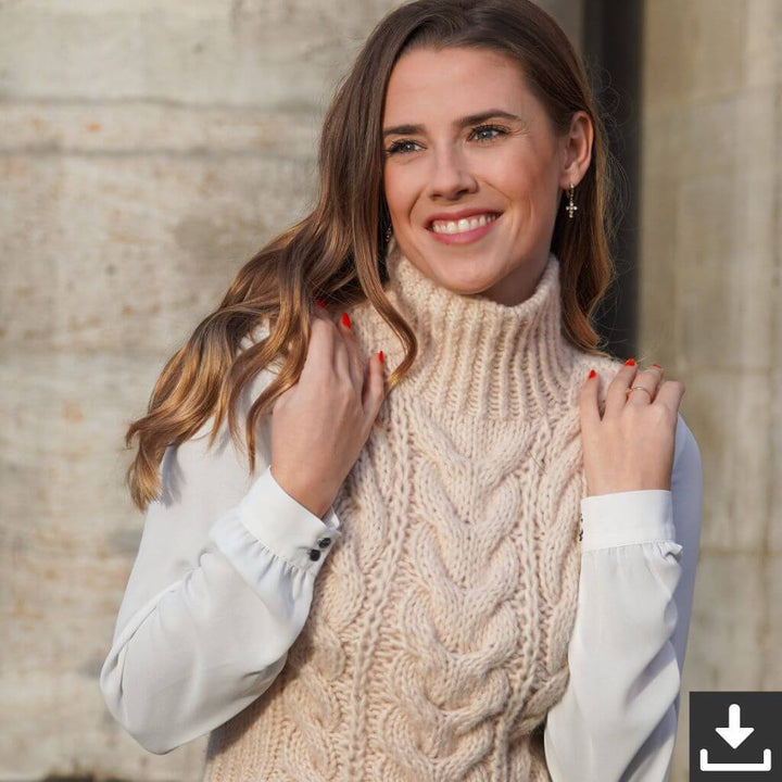 Judith Jelena Pattern Pullunder Graca Slipover Strickanleitung - Judith Jelena (PDF) Lieblingsgarn
