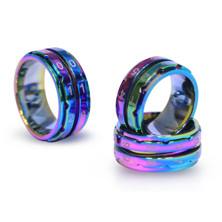 KnitPro Reihenzähler Regenbogen Ring, Farbe 9 19,0mm – Metall bei Lieblingsgarn