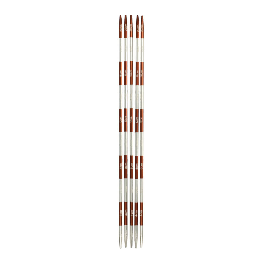 KnitPro SmartStix Strumpfstricknadeln, Farbe 20 – Metall bei Lieblingsgarn