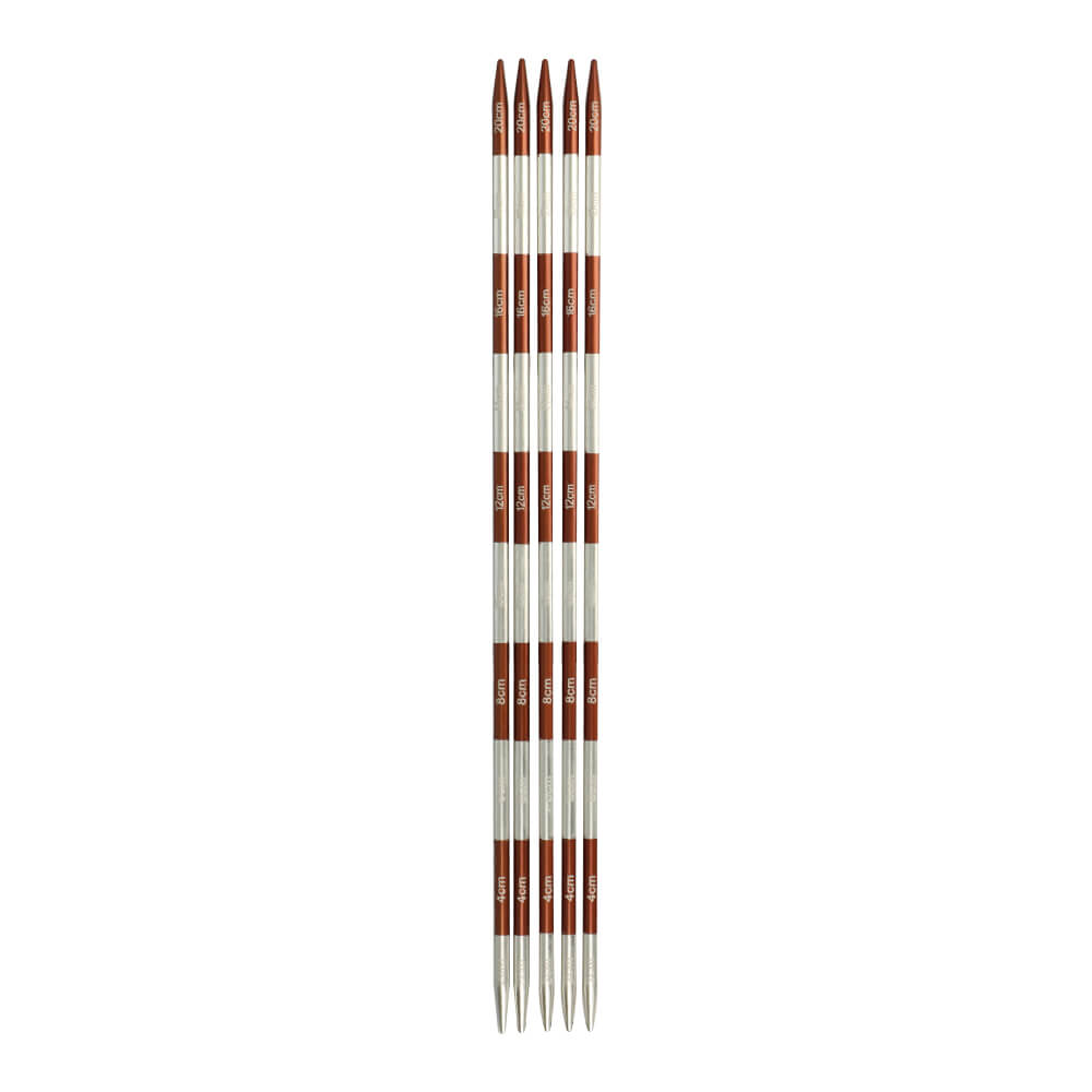 KnitPro SmartStix Strumpfstricknadeln, Farbe 20 – Metall bei Lieblingsgarn