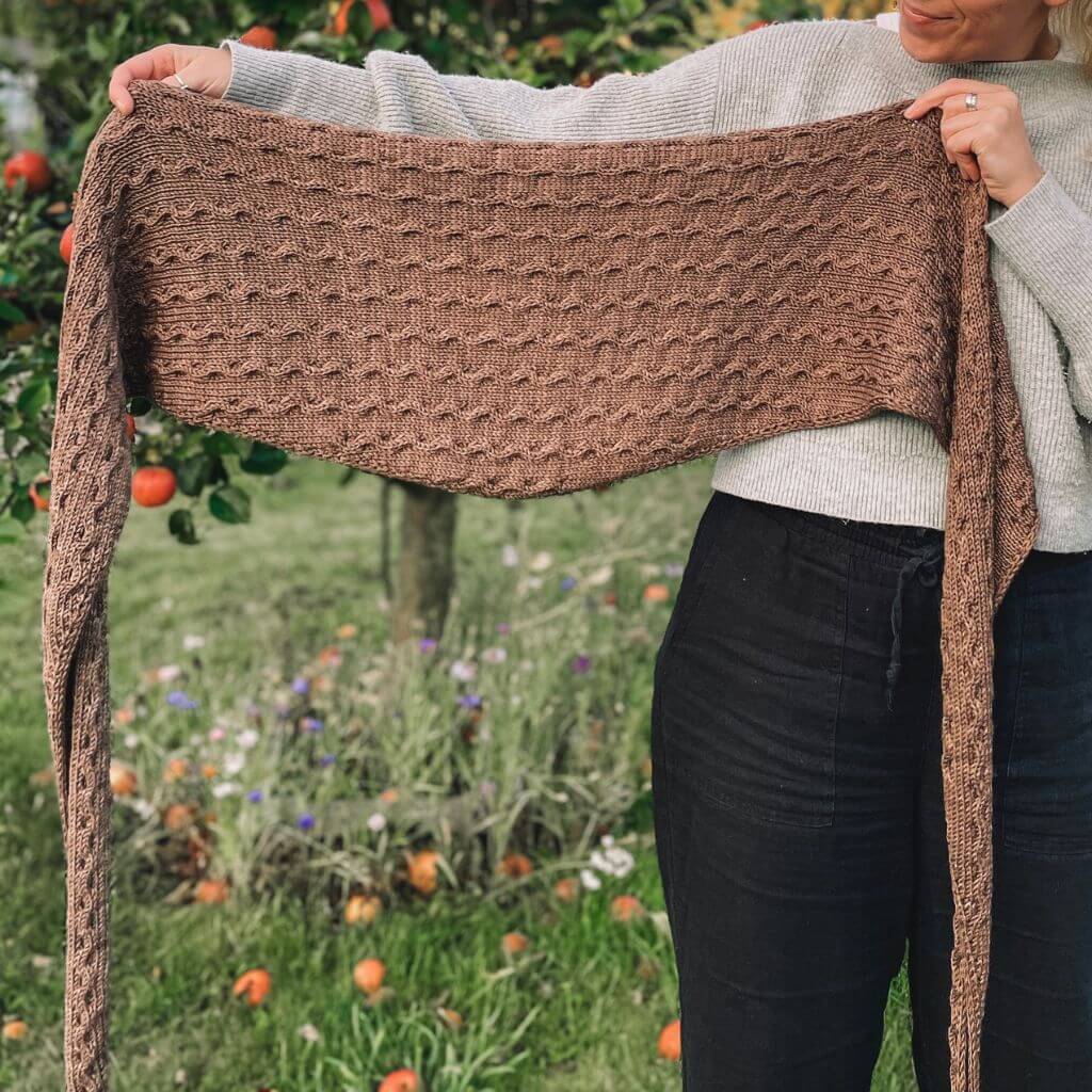 Katharina Lehmann Tuch Hazelnut Shawl Strickanleitung - Rina Lehmann (PDF) Lieblingsgarn