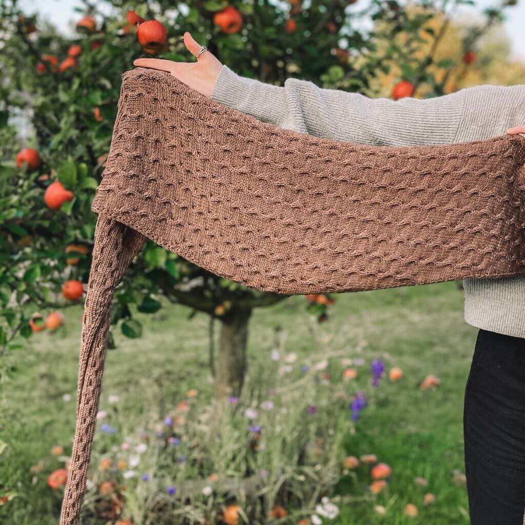 Katharina Lehmann Tuch Hazelnut Shawl Strickanleitung - Rina Lehmann (PDF) Lieblingsgarn
