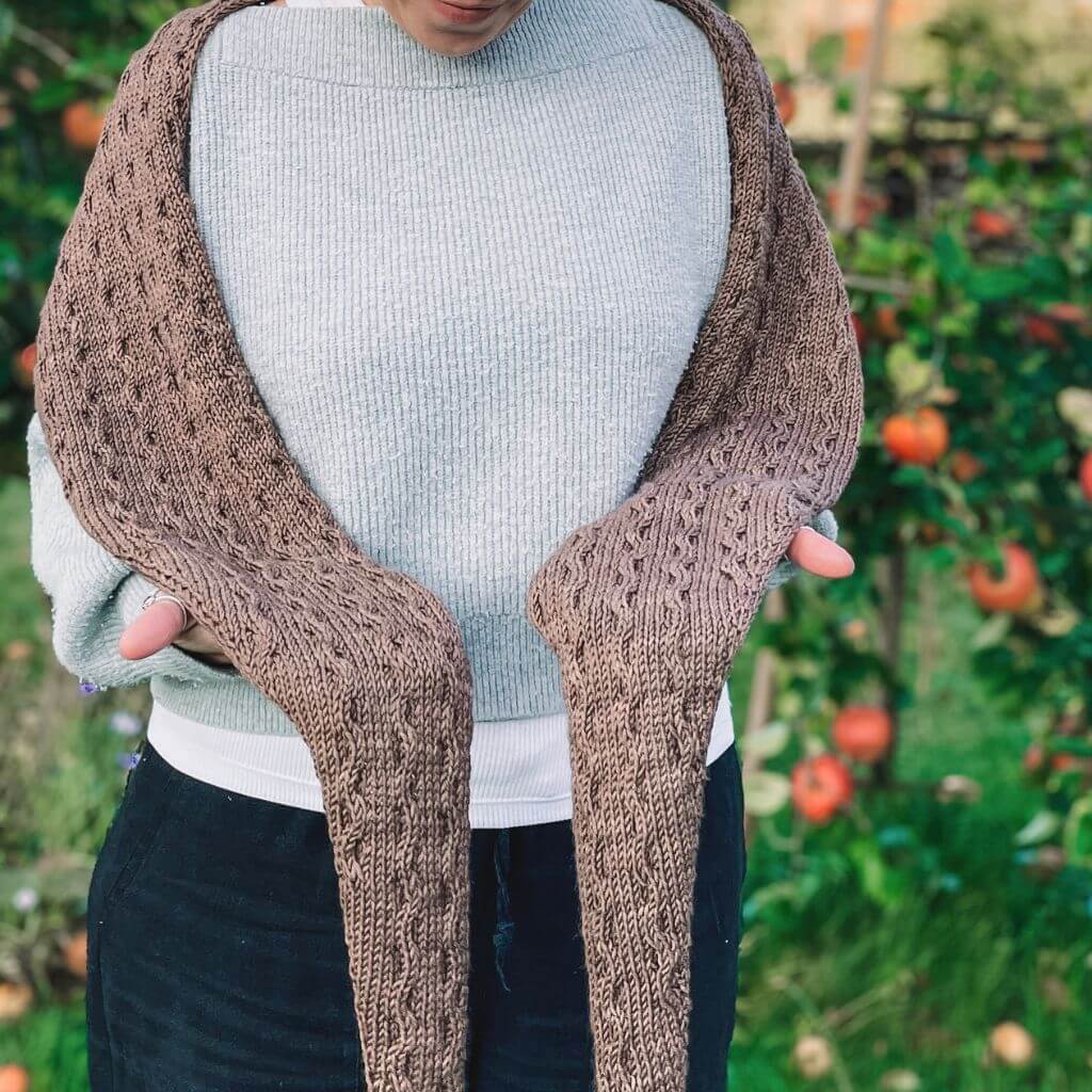 Katharina Lehmann Tuch Hazelnut Shawl Strickanleitung - Rina Lehmann (PDF) Lieblingsgarn