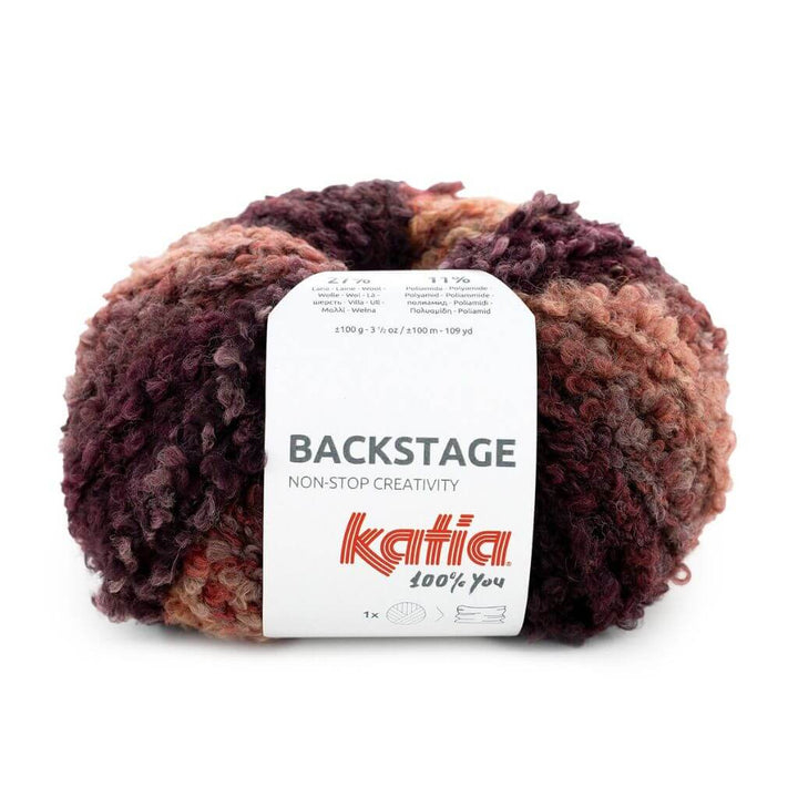 Katia 0204 - Braunrot-Camel-Schwarz Katia Backstage Lieblingsgarn