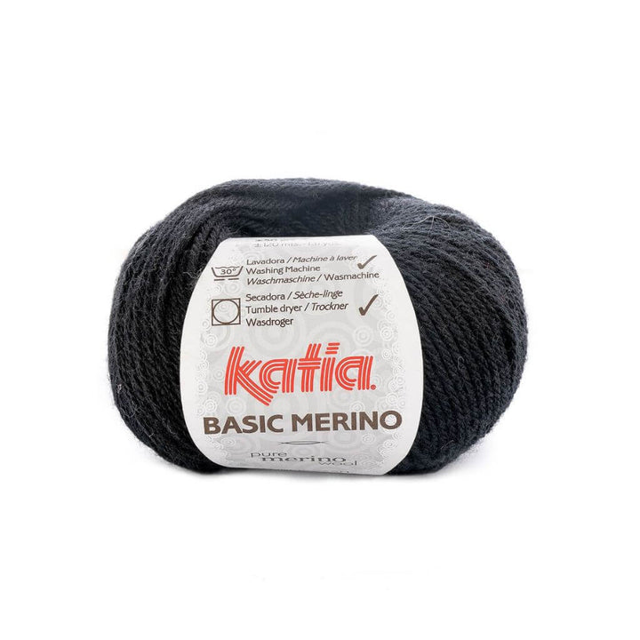Katia 2 - Schwarz Katia Basic Merino 50 g Lieblingsgarn