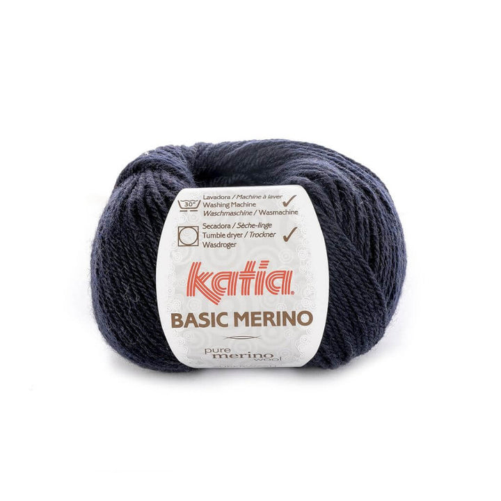 Katia 5 - Sehr dunkelblau Katia Basic Merino 50 g Lieblingsgarn