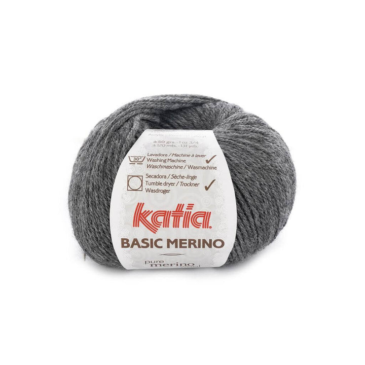 Katia 14 - Sehr dunkelgrau Katia Basic Merino 50 g Lieblingsgarn