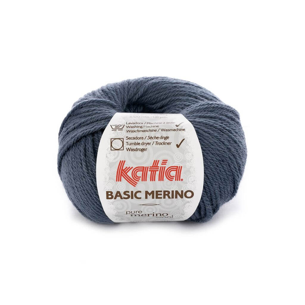 Katia 32 - Graublau Katia Basic Merino 50 g Lieblingsgarn